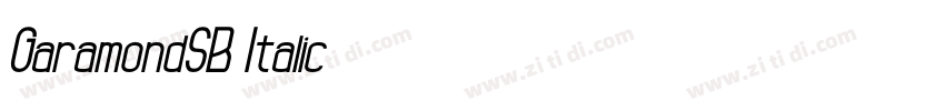 GaramondSB Italic字体转换